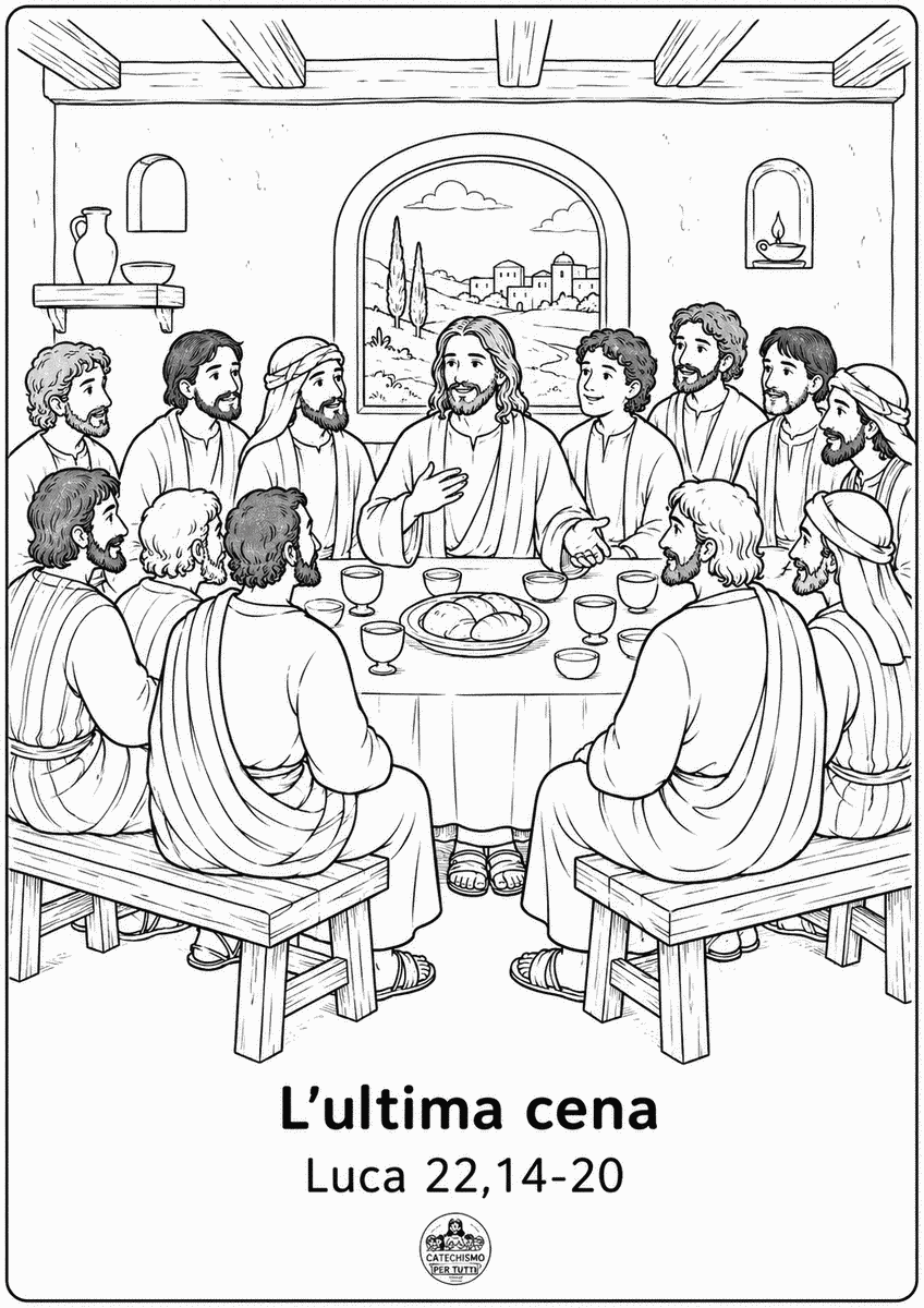 Disegno da colorare: L'ultima cena