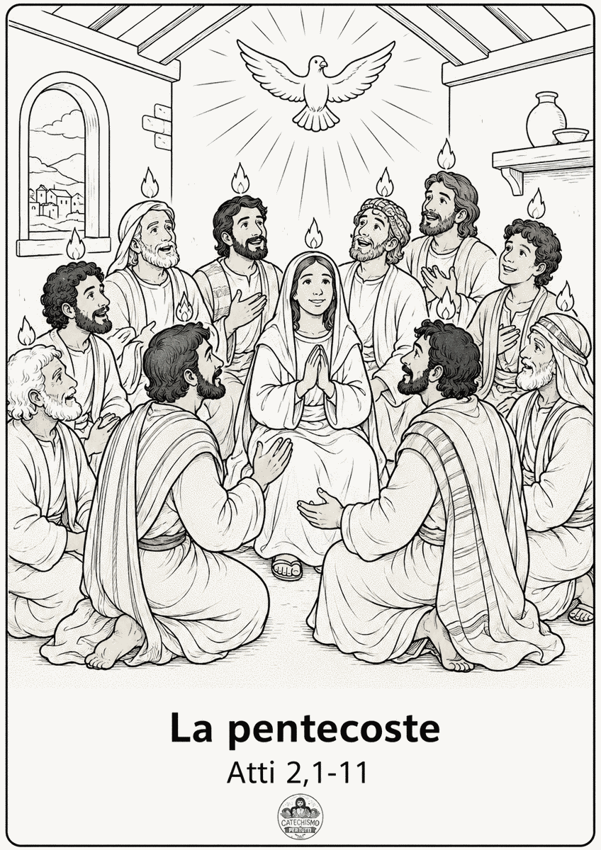 Disegno da colorare: La Pentecoste