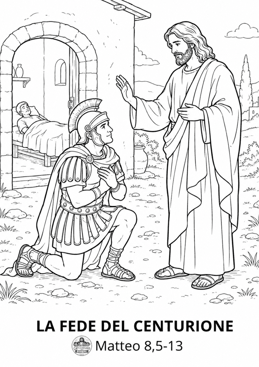 Disegno da colorare: La fede del centurione
