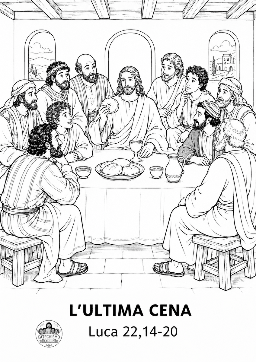 Disegno da colorare: L'Ultima Cena