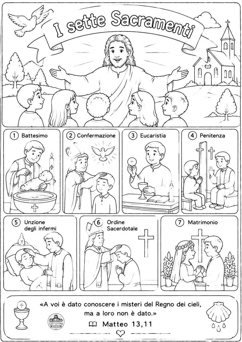 Disegno da colorare: I sette Sacramenti