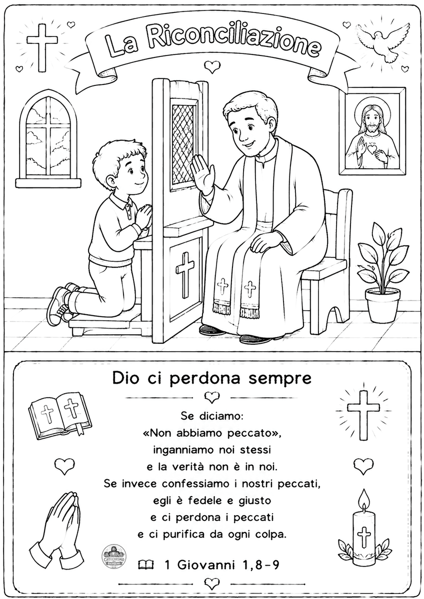 Disegno da colorare: La Riconciliazione