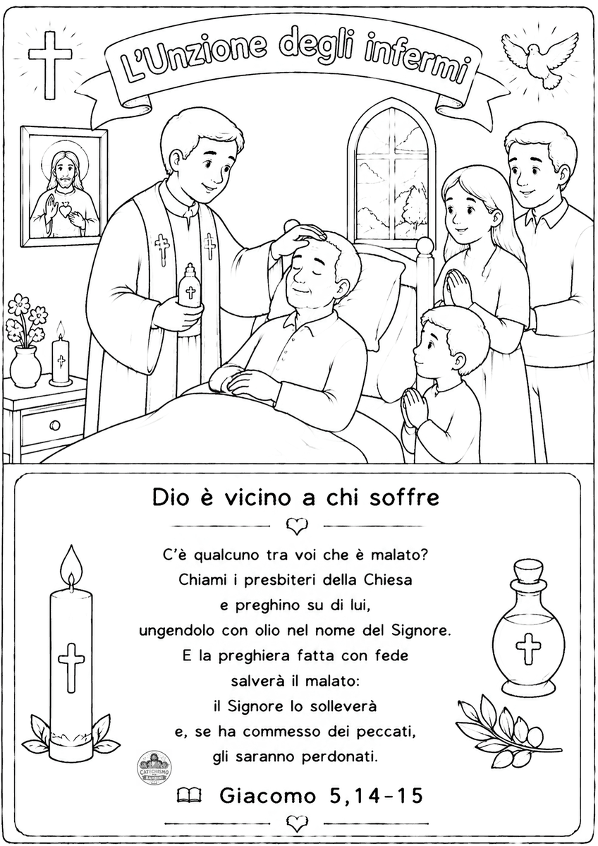 Disegno da colorare: L'Unzione degli infermi