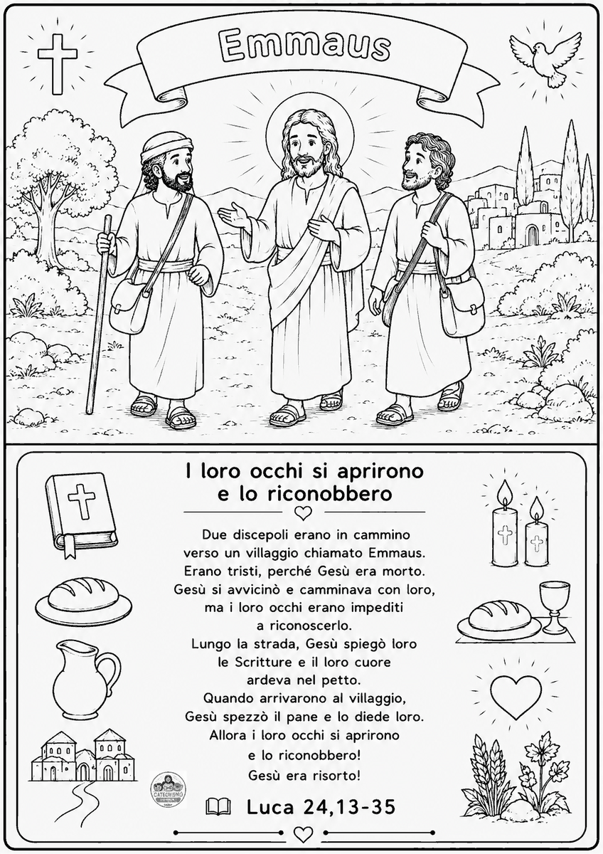 Disegno da colorare: Emmaus