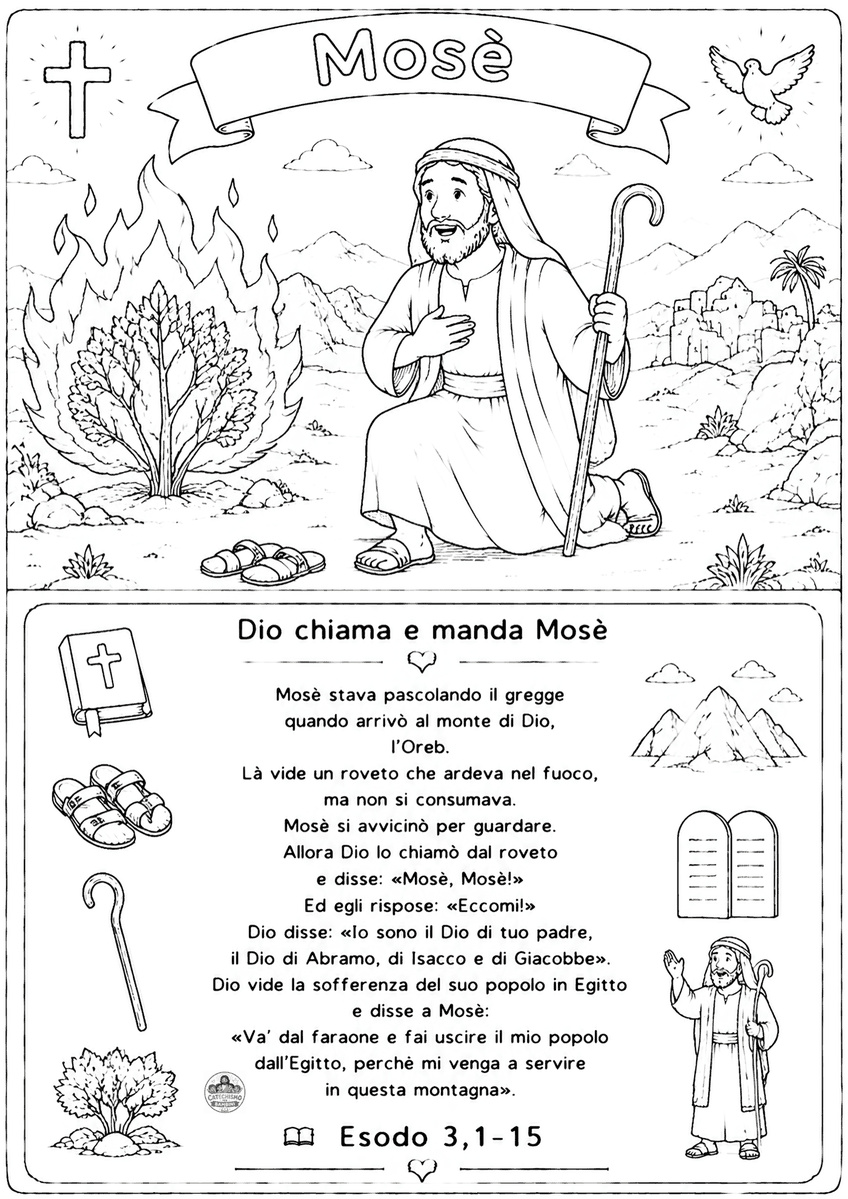 Disegno da colorare: Mosè