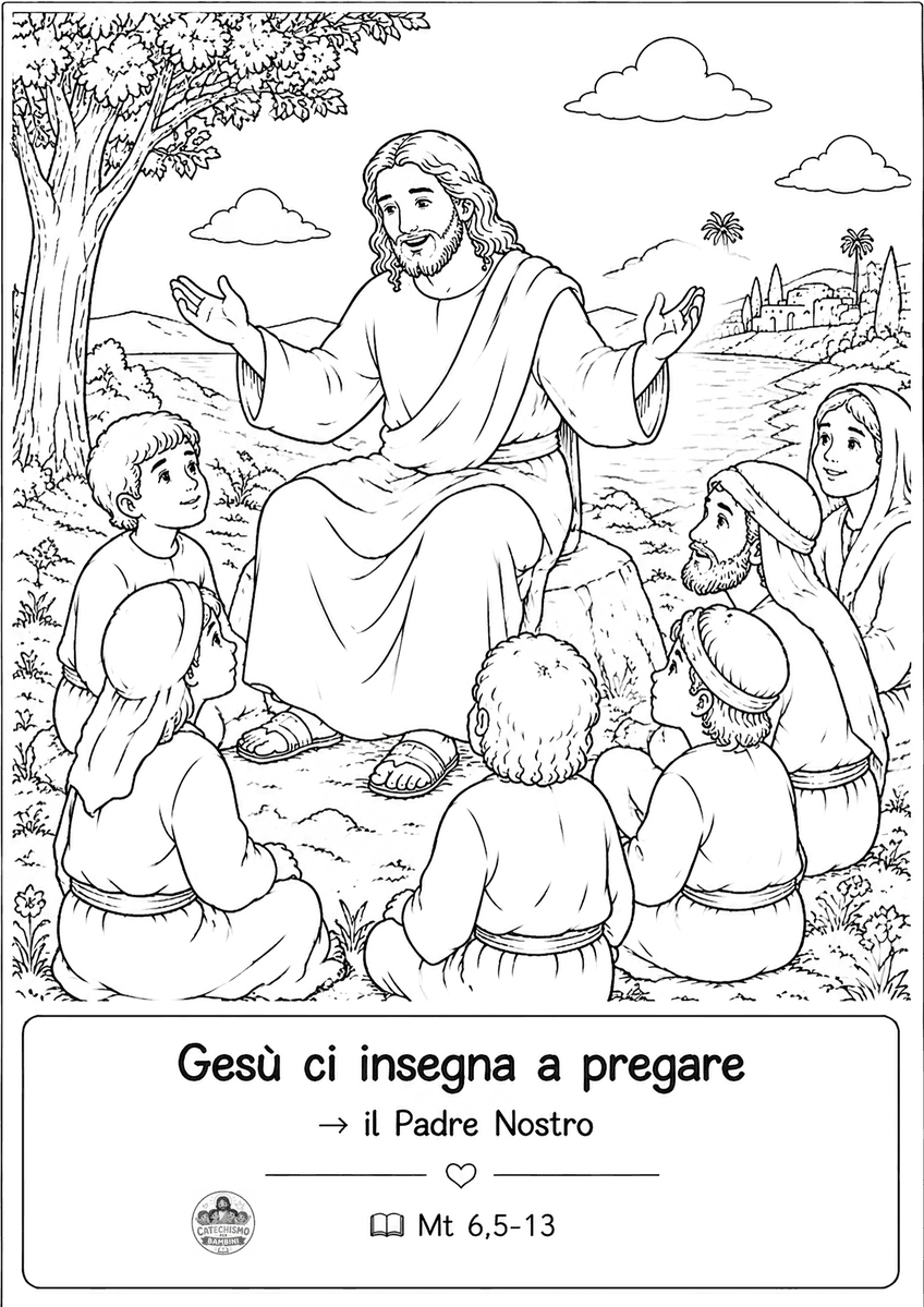Disegno da colorare: Il Padre nostro
