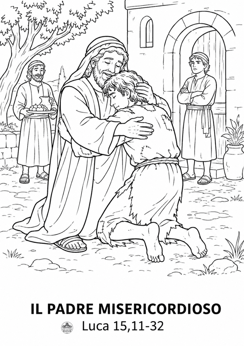Disegno da colorare: Il padre misericordioso