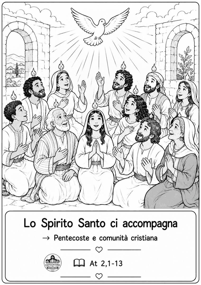 Disegno da colorare: La Pentecoste