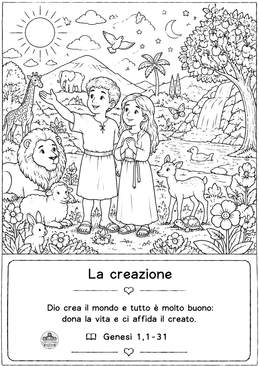Disegno da colorare: La creazione