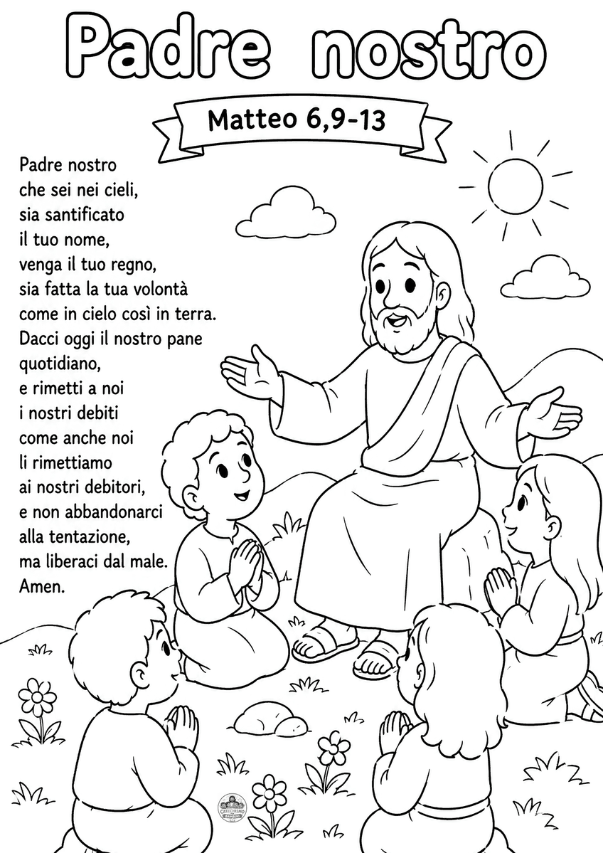 Disegno da colorare: Padre nostro