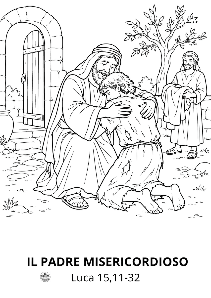 Disegno da colorare: Il padre misericordioso