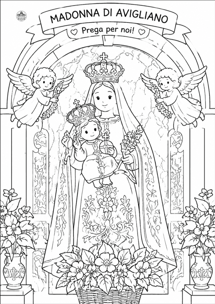 Disegno da colorare: Madonna di Avigliano